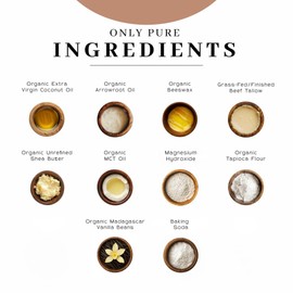 VanMan Magnesium & Vanilla Deodorant Stick - Natural Aluminum Free Deodorant for Women & Men - Effective Odor Control for Skin - With Tallow, Shea Butter & Organic Madagascar Vanilla Bean - 2oz