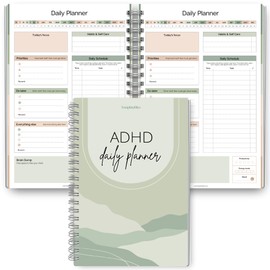 ADHD Daily Planner for Neurodivergent Adults - Productivity Daily Planner & Task Management to Stay Organized and Focused (Green)
