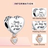 LaMenars Charms Love You MOM Dangle 925 Sterling Silver Pendant