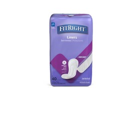 FitRight Bladder Control Liners for Women, Postpartum Incontinence Liners, Regular Length, Very Light Absorbency Feminine Care, Wetness Protection, 40 Count x 12 Bags (480 Count Total)