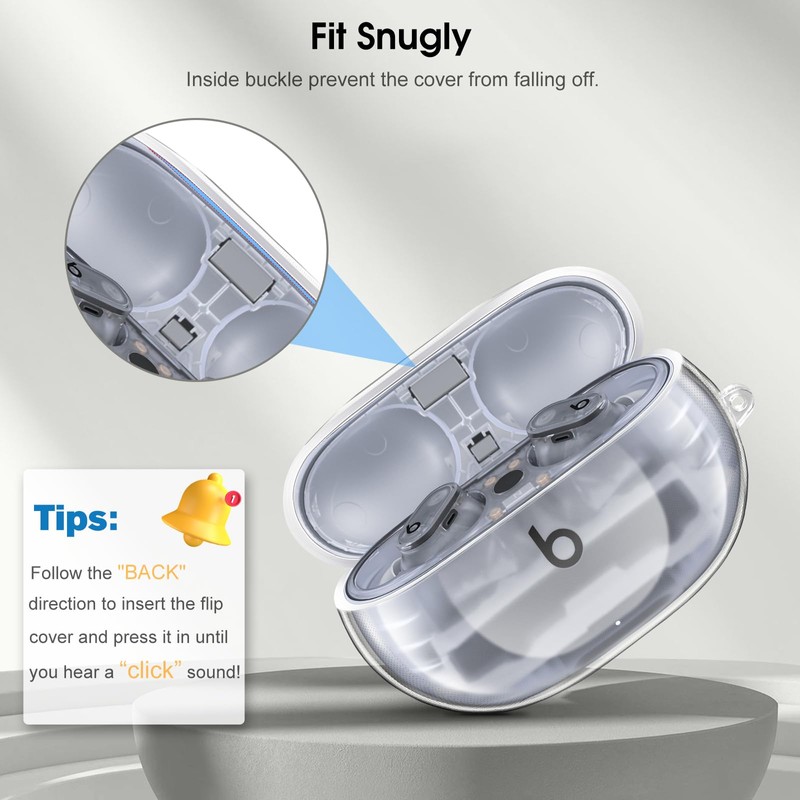 Fintie Clear Case for New Beats Studio Buds + (2023)
