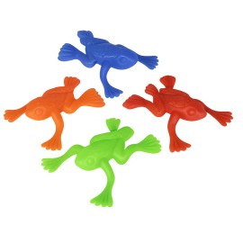 Hobby Monsters  2" Jumping Frog Toys – Assorted Colors – Bulk Party Favors, Goodie Bag Filler