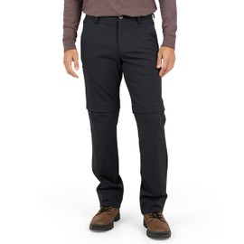 Weatherproof Vintage Mens Pants - Zip Off Hiking Pants, Quick Dry, Water Resistant, 5 Pocket Cargo, Black, Waist: 40, Inseam: 30