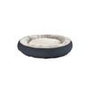 Max & Marlow Plush Round Bolstered Cuddler Pet Bed, Navy,
