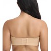 HACI Women's Seamless Unlined Strapless Bandeau for Plus Size Underwire