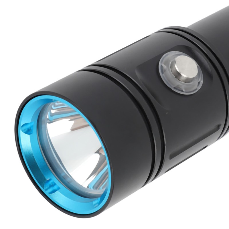 5000LM Diving Flashlight 4 Modes Underwater IPX8 Waterproof Submersible White