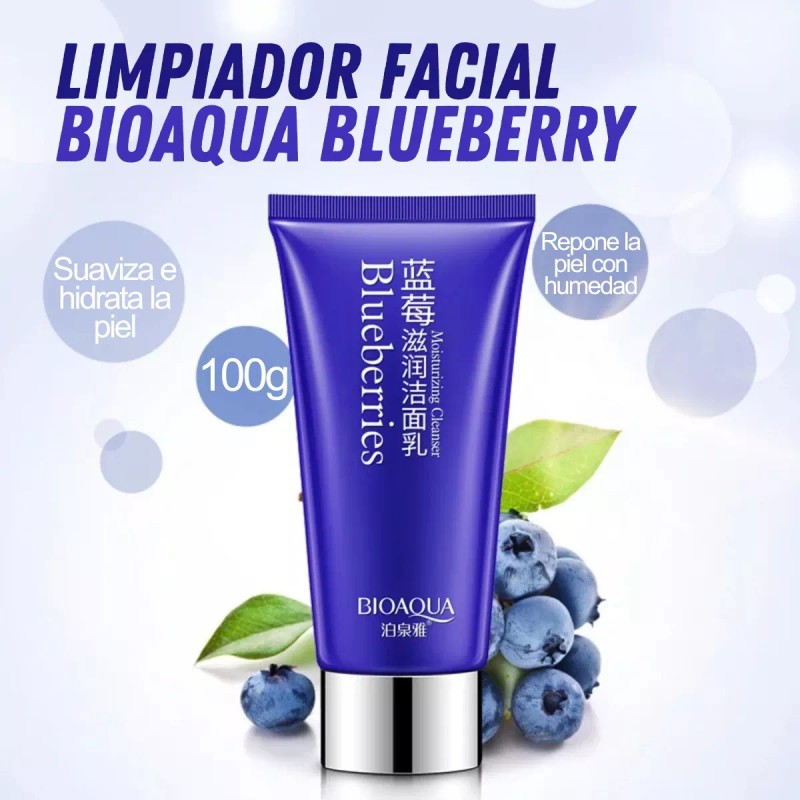 Universo en Linea Crema Limpiador Facial Bioaqua Blueberry Hidratante Aclaran