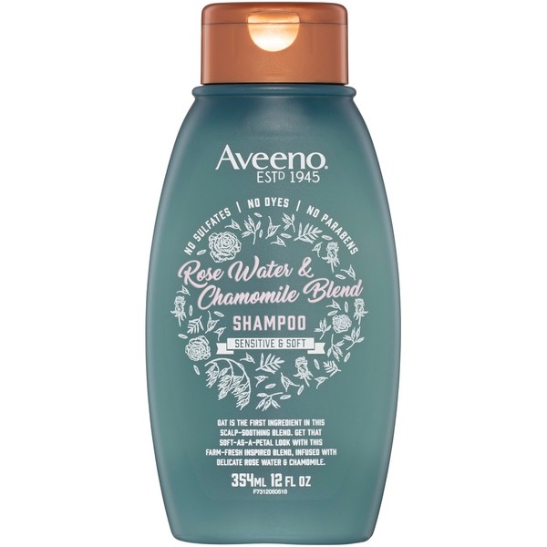 Aveeno Rose Water & Chamomile Blend Shampoo Sensitive & Soft 354ml