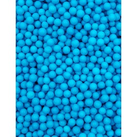 BAKELL Blue 4mm Sprinkle Beads | Food Grade Edible Sprinkles by Krazy Sprinkles | (1 lb)