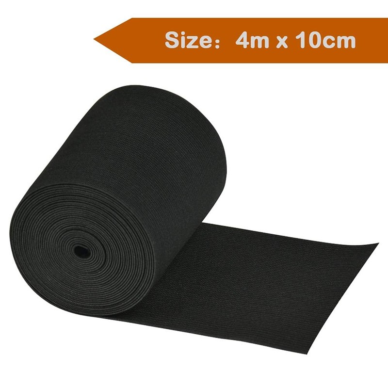 FOROREH Elastic Band Wide Black White, 2 Rolls Elastic Band
