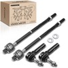 A-Premium Set of 4, Front Inner & Outer Tie Rod