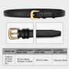 TUONYIS 2 Pack Women's Leather Belts, Fashion Women Leather Belts