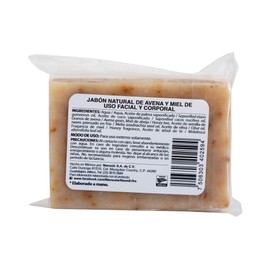 bienestar NEEM ERFRE Jabón Natural Artesanal Avena y Miel con Aceite Neem Oliva Tea Tree -Sin Parabenos Petrolatos Grasa Animal-150 g c/u - 5.29 oz each (Individual)