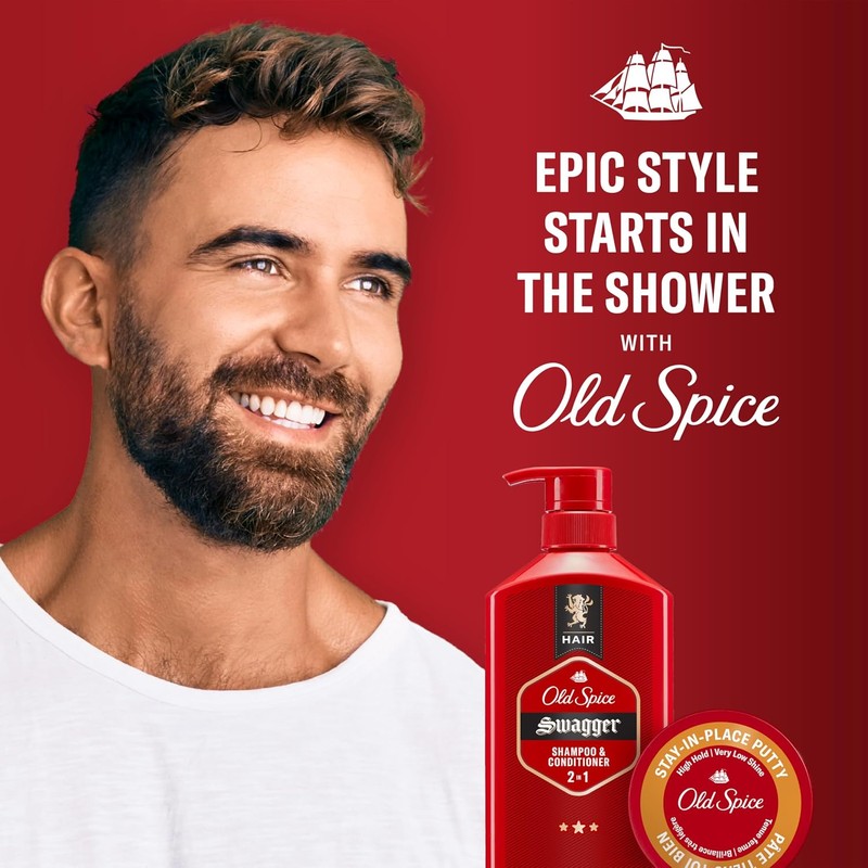 Cera para pelo Old Spice acabado mate 2.5 oz –