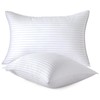 Oubonun Premium Striped Bed Pillows Standard Size Set of 2,