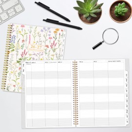 GoiUnlt Teacher Planner 2026-2027, AUG. 2026 – JUL. 2027, Lesson Planner 2026-2027 Academic Year, with Tabs, Thick Paper, 2-Sided Pocket, 8’’ x 10’’ Daily Weekly and Monthly Calendar with 8 Periods