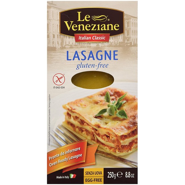 Le Veneziane Gluten Free Lasagne Sheets 250g - Pack of 2