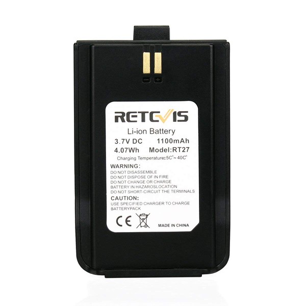 Retevis RT27 RT27V Original 2 Way Radio Battery,3.7V 1100mAh Original