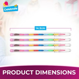 24pk Swap Point Crayon Rainbow Pencils | Twistable Crayons, Mini Colouring Pencils for Party Bags, Crayons Party Bag Fillers, Mini Crayons for Party Bags, Colouring Crayons