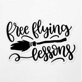 Decal Stickers of Free Flying Lessons Premium Indoor (No Waterproof) Vinyl Decal Stickers for Laptop Phone Accessory Helmet Car Window Mug Tuber Cup Door Wall Decoration ANDVER3c3291aBL