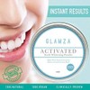 Glamza Activated Teeth Whitening Powder Natural Charcoal Coconut Shell