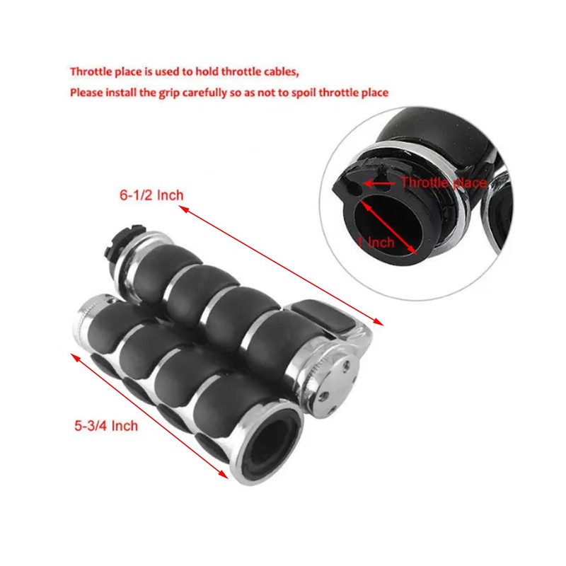 SZYUMO 1" 25mm Universal Motorcycle Handlebar Hand Grip With 25mm