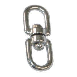 amig - Stainless Steel Swivel Ring Mod.30140, Double Eye Anchor That Connects Shackles and Carabiners and Prevents Ropes, Chains or Ties from Twisting, Measurements: Ø 3.8 x 50 mm, M. Multicoloured