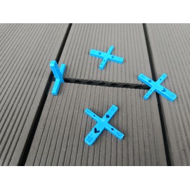 JINYO Blue Color Deck spacer Tile Leveling System Crux Type Brick Spacer Multifuctional Yard Spacer Paver tools Spacers Red Brick Spacer Old mill wall Spacer Brick Panels Spacer