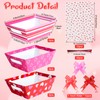 Ragnhild 12 Sets Valentines Day Gift Basket Empty with Heart