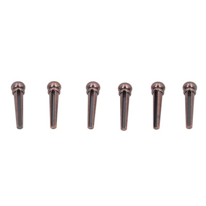 6PCS Guitar Bridge Pin Copper Acoustic Guitar Bridge Pins Peg