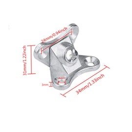 Removable Corner Brace,L Shape Right Angle Metal Bracket Corner Brace Removable Corner Code for Wood Furniture Cabinet Shelves Chair (Sliver, 10)