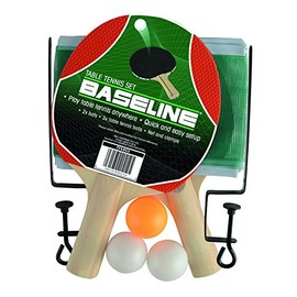 Basline Table Tennis Ping Pong Set with 2 Bats, 3 Balls And Net, black, TY5853
