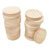 20PCS Pine Circle Plaque, 5x1cm Blank Unfinished Round Wooden Circles