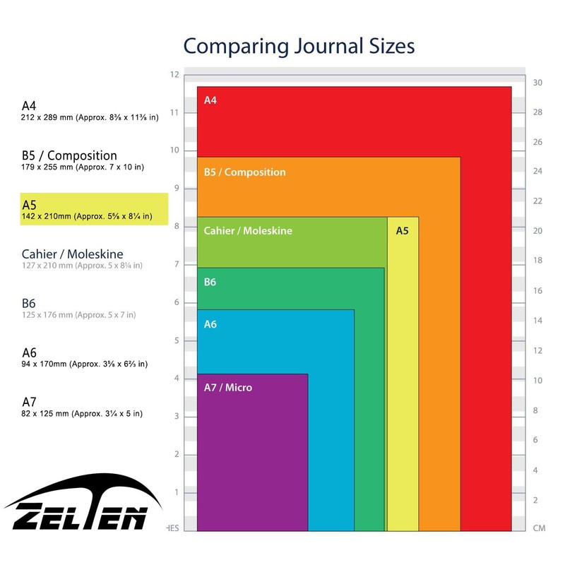 Zelten 1 Pack A5 45 Sheets/90 Pages Kraft Loose Leaf