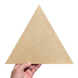Wooden Craft Cutouts Unfinished Wood Triangle Shape, Wooden Triangle, Wood Triangle Decor, Wooden Party Supplies, Wooden Name Tags, Door Hanger, Stencil, Blank Template, Wood Canvas (10*8.7 inch)