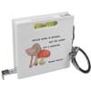 'Nature Alone Is Antique' Keyring Tape Measure/Spirit Level Tool (KM00043581)