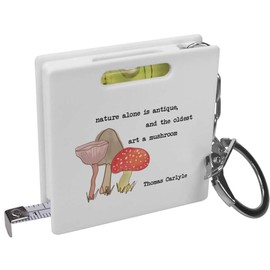 'Nature Alone Is Antique' Keyring Tape Measure/Spirit Level Tool (KM00043581)