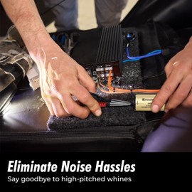 InstallGear Ground Loop Noise Isolator, Amplifier Noise Filter for Car Audio and Home Stereo, Feedback Loop Isolator, Car Stereo Noise Suppressor Reducer Alternator, Ground Loop Isolator