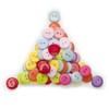 20 Pcs Round Resin Buttons for Scrapbooking Apparel Crafts DIY