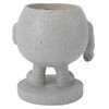 Flower Pot Cute Smile Standing Succulent Flowerpot Fadeless Resin Plant