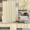 ALYVIA SPRING Cream Fabric Shower Curtain Liner Waterproof - Soft