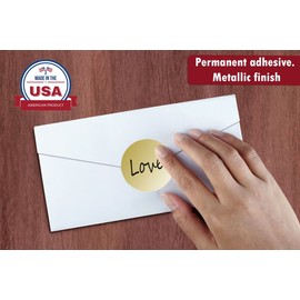 Royal Green Gold Stickers Seals Color Coding Labels 2" inch 50mm Great for Gift Packaging, Favors and Crafts - 180 Pack