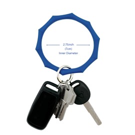 Little Fire Craft Silicone Phone Wrist Strap Hand Wrist Phone Strap Detachable Cellphone Wristlet Silicone Wristband Lanyard (Blue)