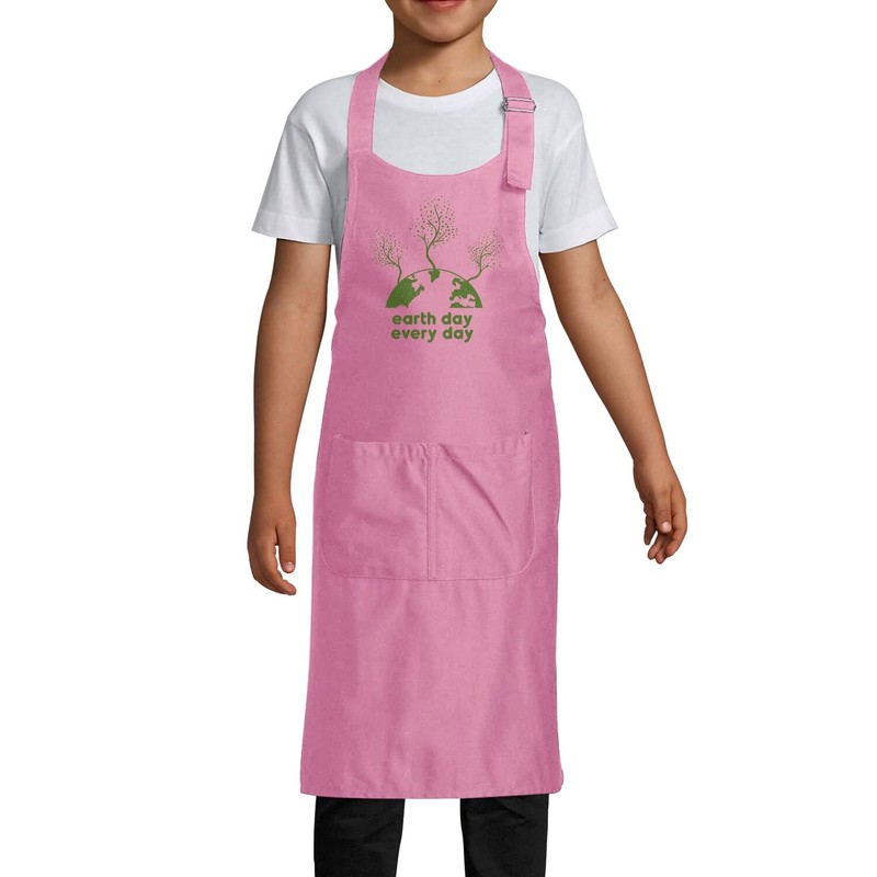 Fabulous Kinderschürze 2 Taschen Küche Rosa Earth Day, Every Day