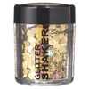 Stargazer Shaped Glitter, Gold Heart. Cosmetic gliter shapes that can