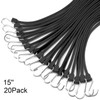 XSTRAP STANDARD 20 Pack 15'' Adjustable Rubber Tarp Straps, EPDM