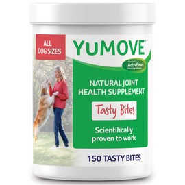 YuMOVE Dog Joint Supplement, Hip and Joint Supplement for Dogs with Glucosamine, Hyaluronic Acid, and Green Lipped Mussel and Omegas, Relief for Dog Hip and Joint Aches and Stiffness - 150 Bites