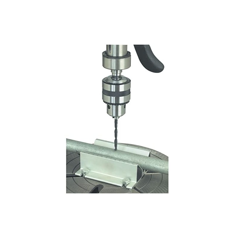 Self-centering Drill Press Jig with Ruler Markings; Heavy-duty Extruded Aluminum