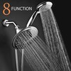 Dream Spa 3-way 8-Setting Rainfall Shower Head and Handheld Shower