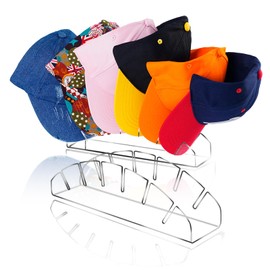 TYFortuna Hat Organizers for Baseball Caps, Hat Racks Hat Stand Hat Storage No Install 2024 NEW Acrylic Hat Display for Bedroom, Dresser, Closet (2PCS)